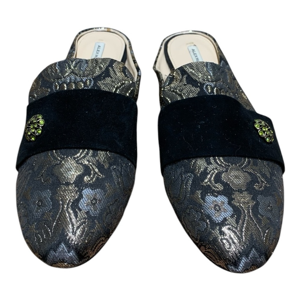 Alex Marie Brocade-Suede Mules Size 9.5 - Picture 3 of 6